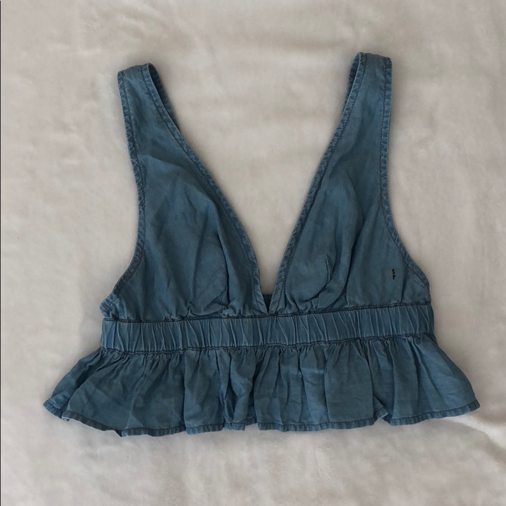 AEO | aerie Never Worn Demin Crop Top